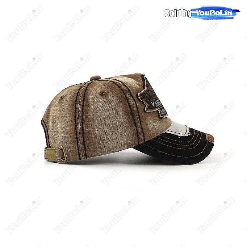 Various Sizes Suitable For Different Family Members Parent-Child Letter Pattern Patch Embroidery Cotton Adjustable Baseball Cap