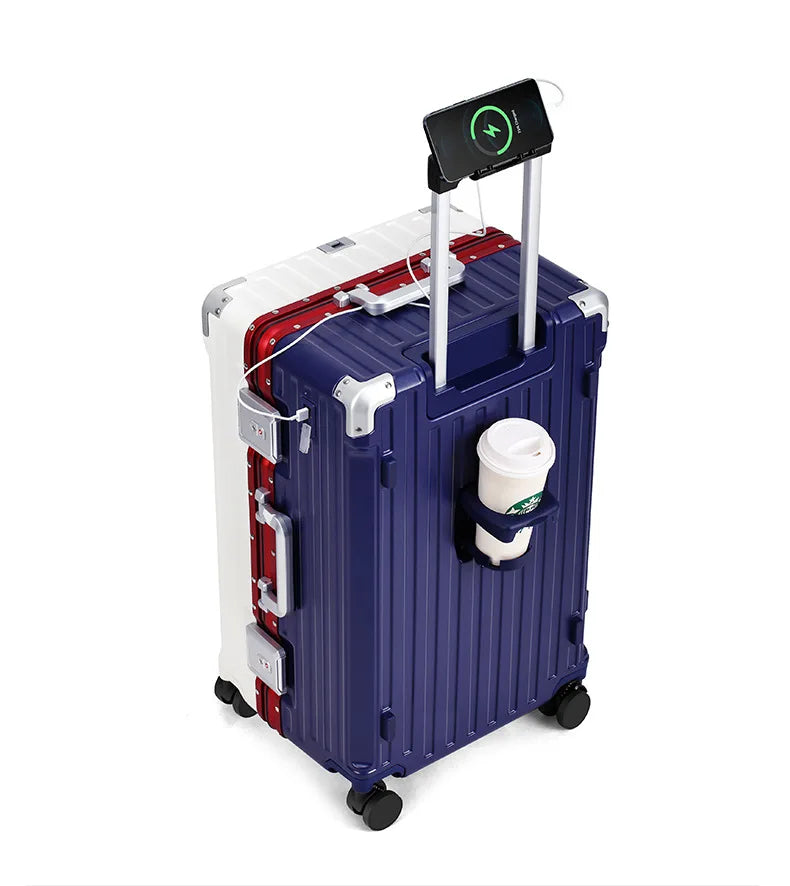 Plastic Luggage Set Large Capacity Spinner Case — 20Inches | KIMLUD