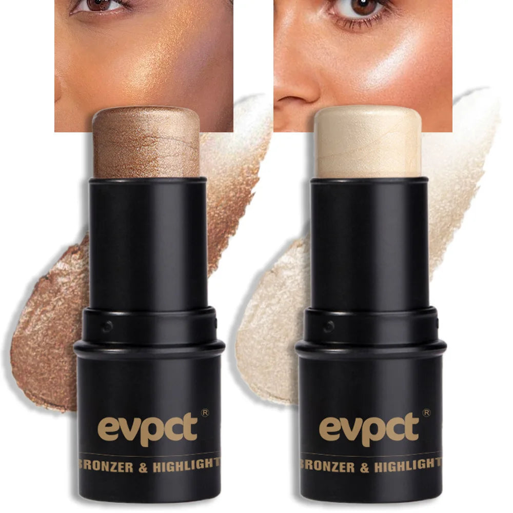 Highlighting&Bronzer Stick Face Brightening Blusher Rouge Concealer Pen Long Lasting Corrector Nose Shadow Contouring Cosmetics