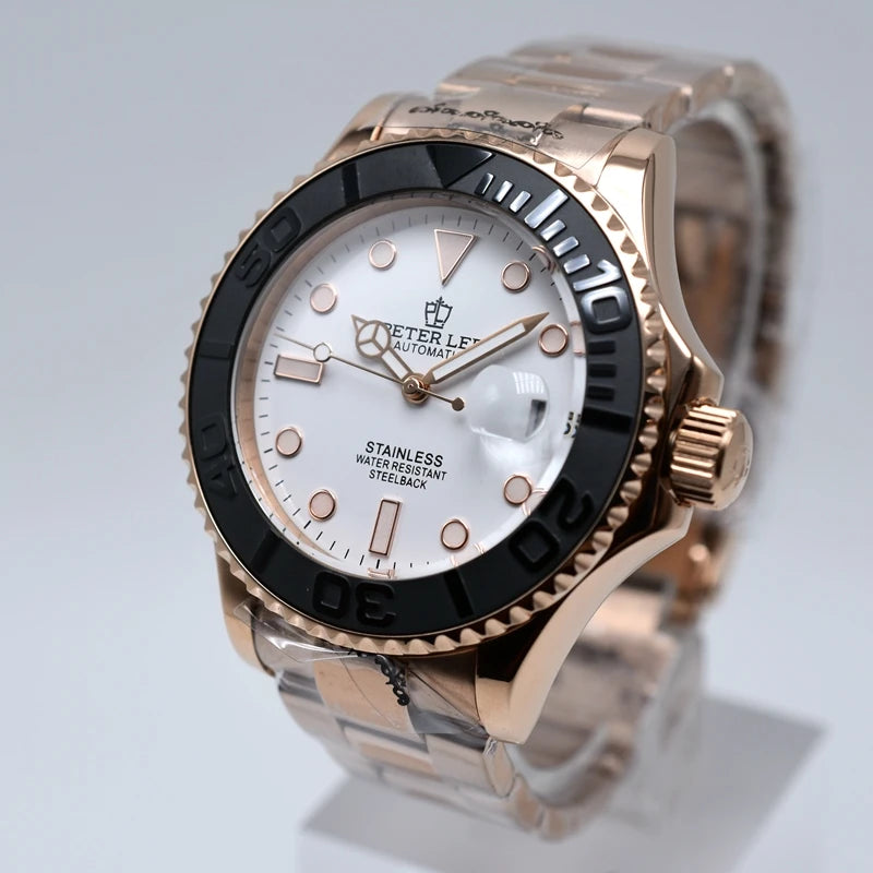 Luxury Brands Mechanical Watches For Man 3ATM Waterproof Men's Watch Stainless Steel Oyster Automatic Gold Male Dive Watch Gifts