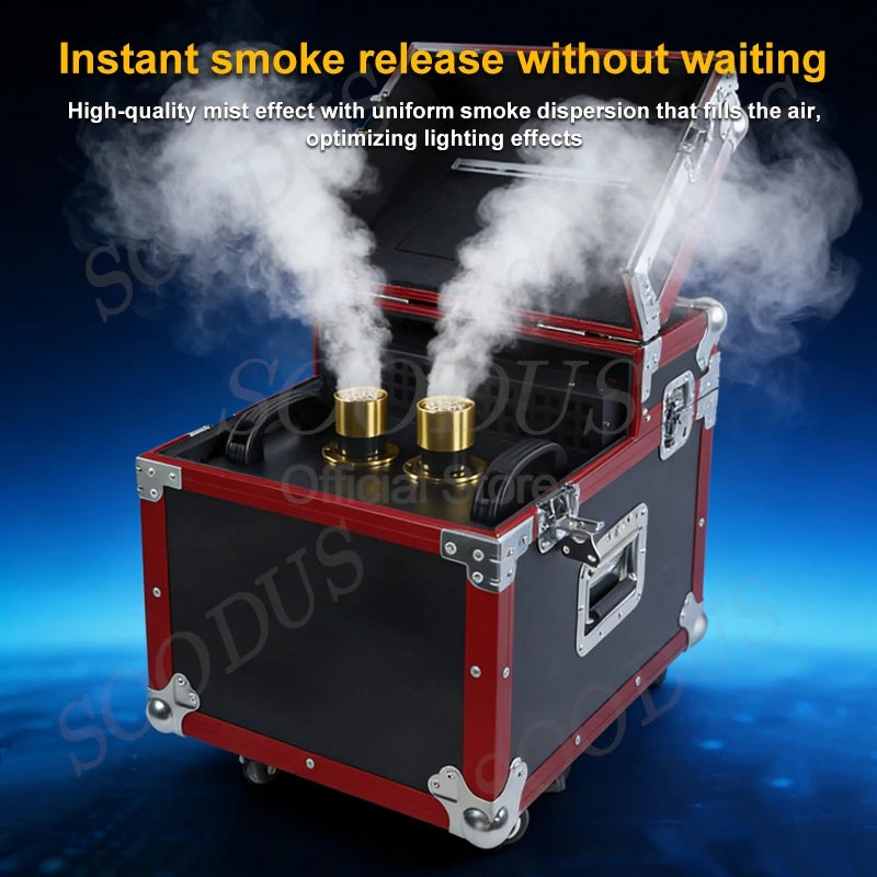 Matte Black Fog Machine 600W/900W DMX512 Control For Stage Lighting And Parties — Black | KIMLUD