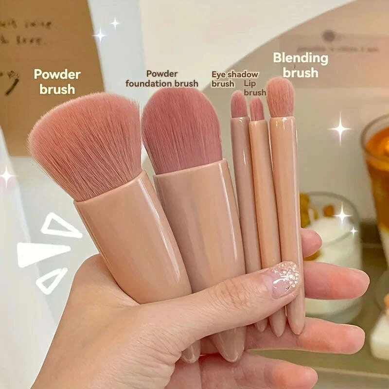 5pcs-portable-makeup-brush-set-with-mirror---foldable-travel-kit-,mini-makeup-brush-set-travel-makeup-brush-set-kimlud-kimlud-33922001