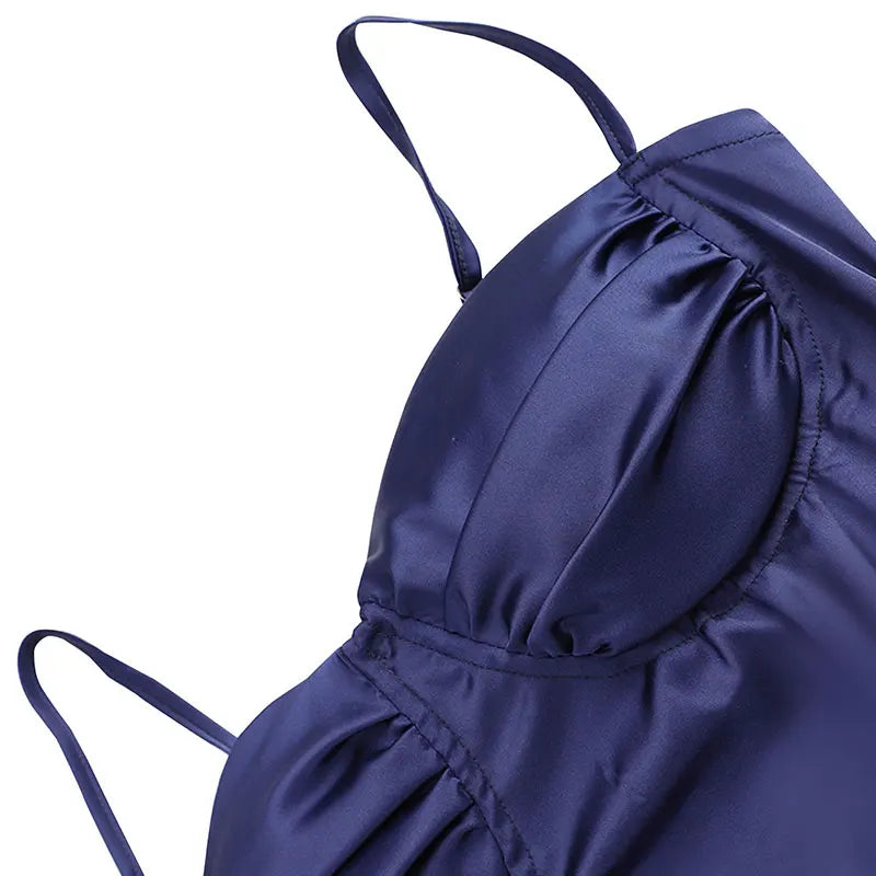 Women New Dresses Summer Streetwear Fashion Casual Slim Split Maxi Dresses Solid Sexy Lady Backless V-neck Sling Dress Clothing