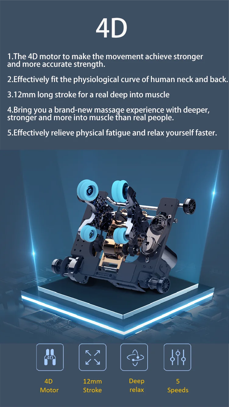 Home use 4D full body massage chair massage recliner chair with zero graviry - KIMLUD