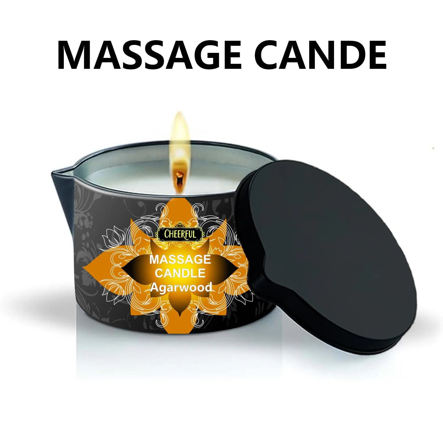 1PC Massage Oil Candles,luxury aromatherapy candles,for Stress Relief and SkinMoisturizing, SM Product Scented Candle Body Oil