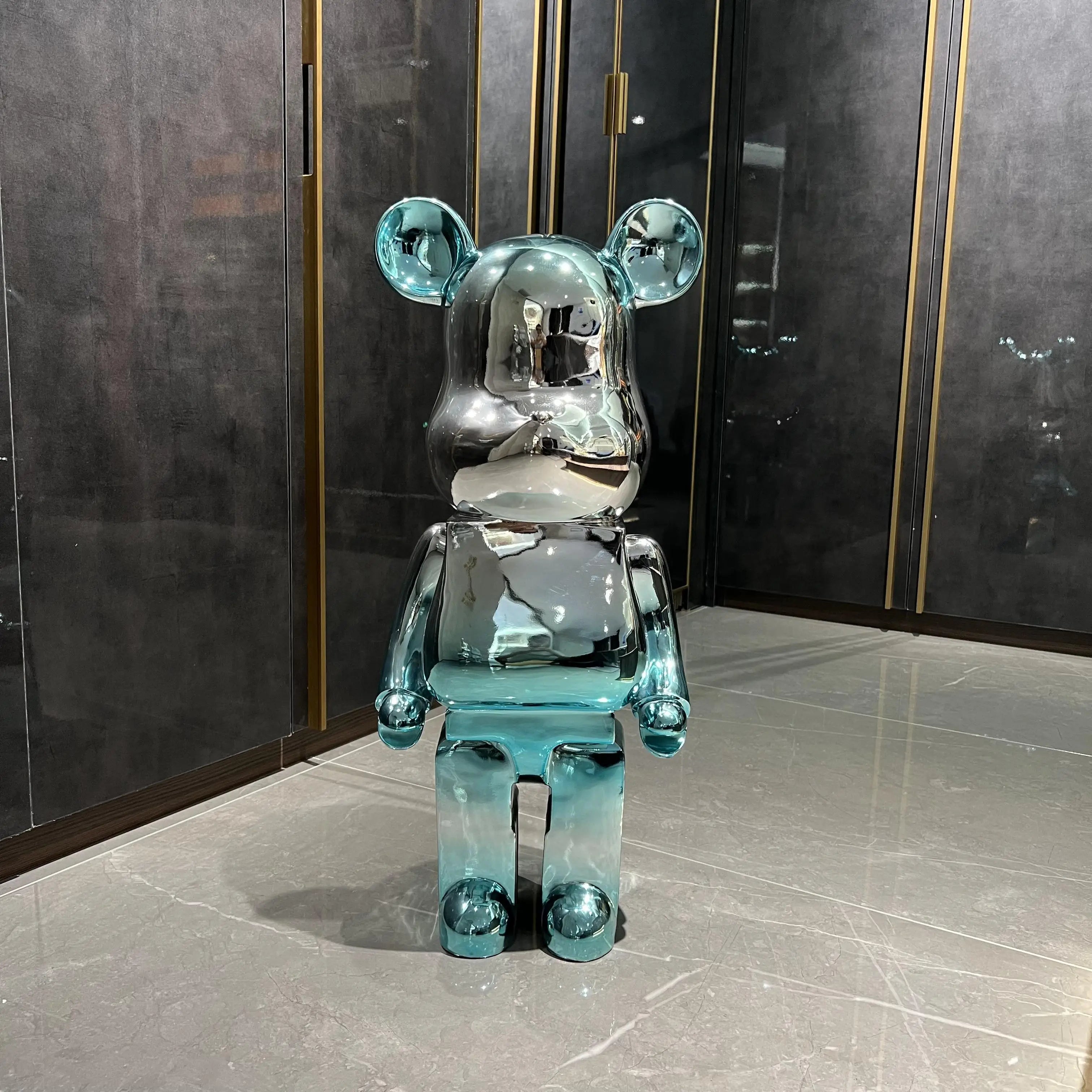 Home Decoration Accessories Cartoon large Bear Figurine Interior Nordic Living Room Decor Modern Art Statue Ornaments 50cm H