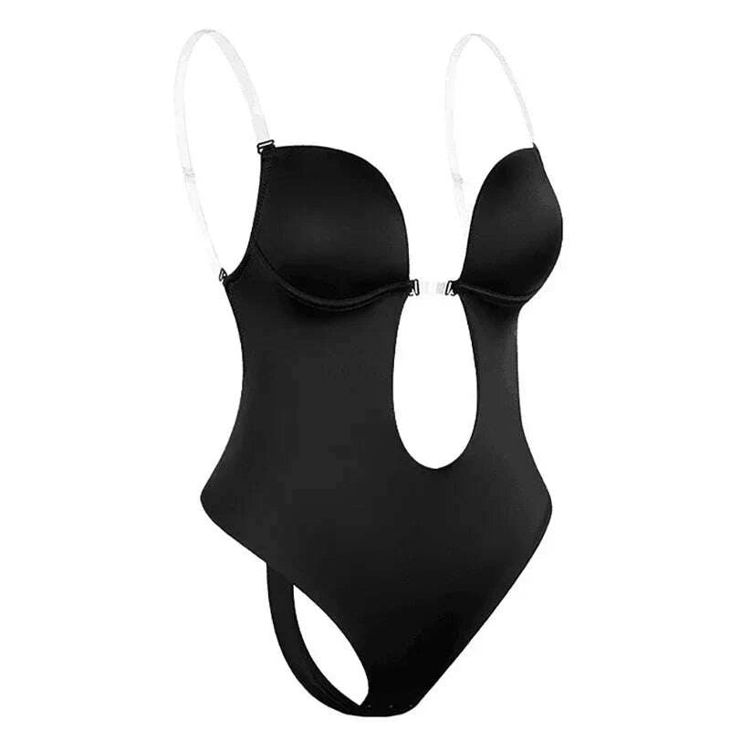 KIMLUD, Women Full Body Shaper Bra Backless Bodysuit Thong Invisible Shapers Tummy Control Shapewear Girdles Sheath Slimming Underwear, KIMLUD Womens Clothes