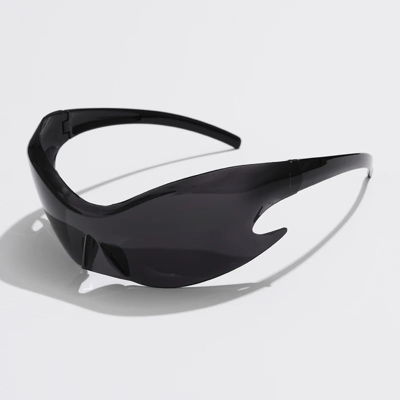 Punk Style Sunglasses UV400 Shield — Black | KIMLUD