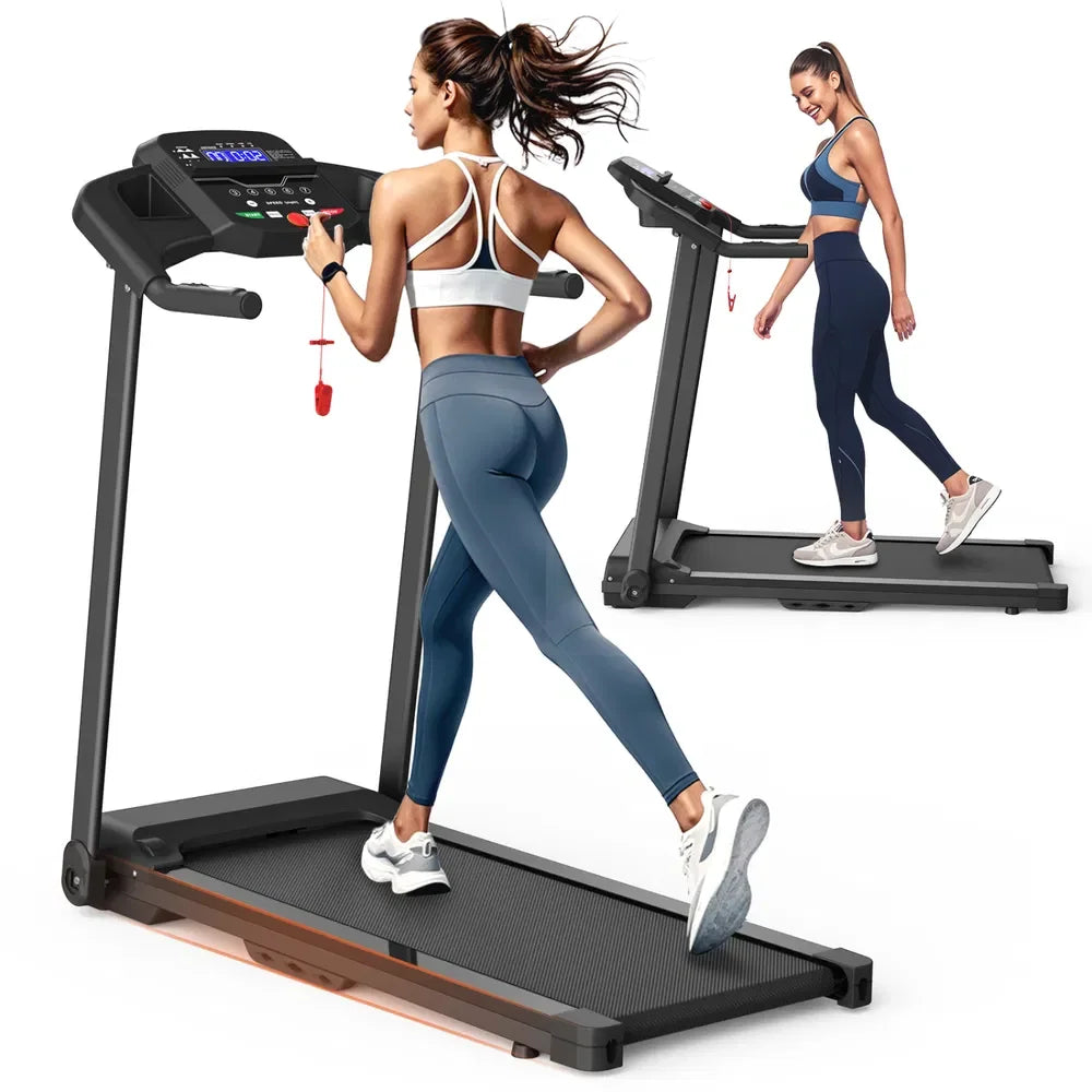 Foldable Treadmill 2.5HP Electric — Black | KIMLUD