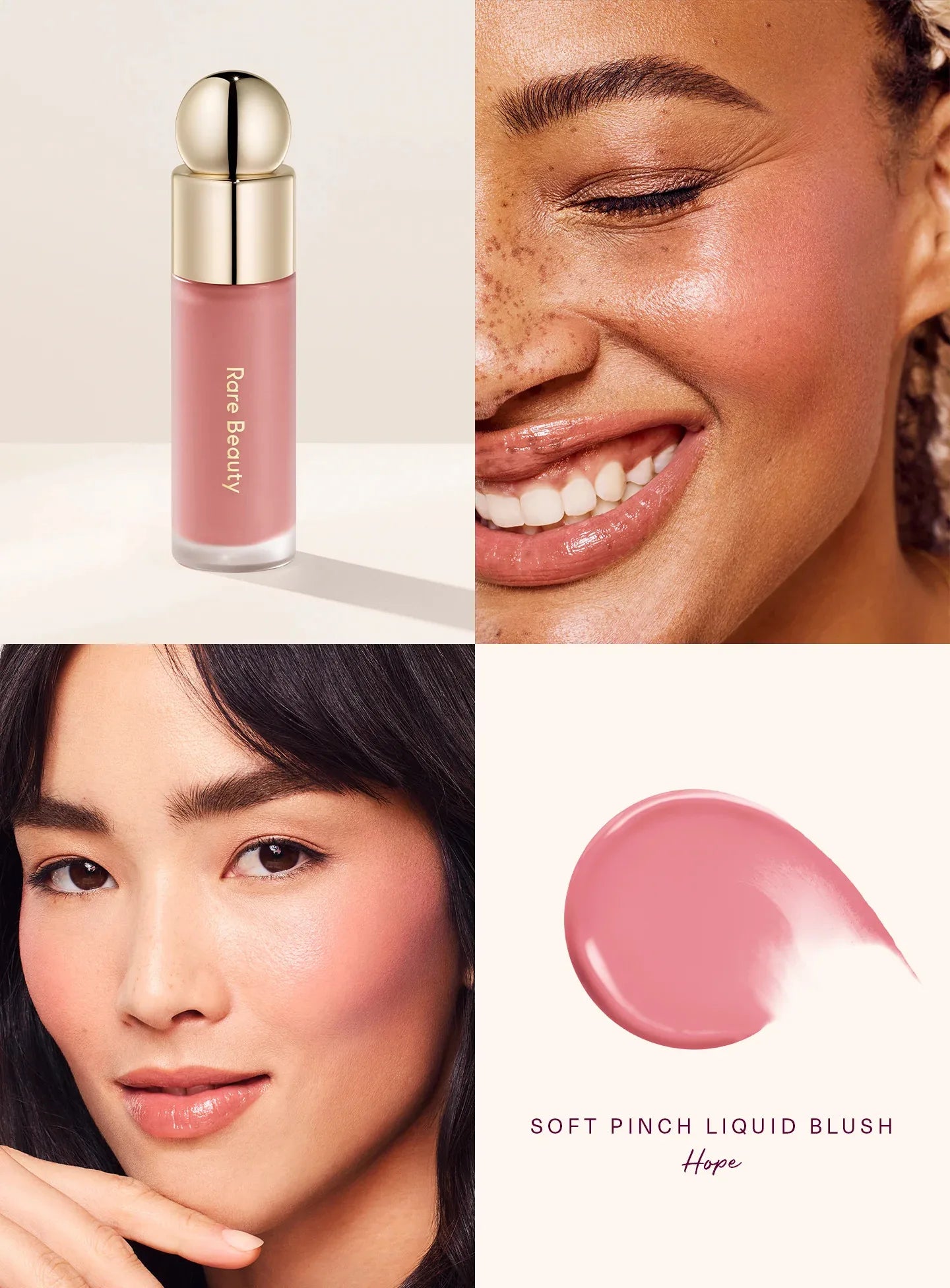 Rare Beauty Lipstick Blush Cream Eyes Liquid Blush Waterproof Mositure Liquid blusher Plump Makeup Face Contour Shadow Blusher