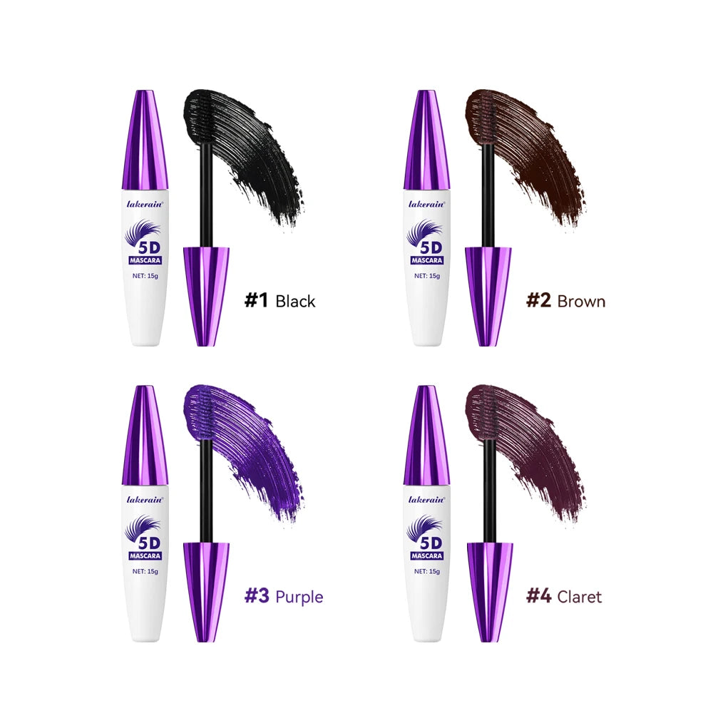 5d Mascara for All Eye Lash Mascara Waterproof Lengthening and Volume Cosmetics Makeup Woman Eyelash Black Brown Effect Extended