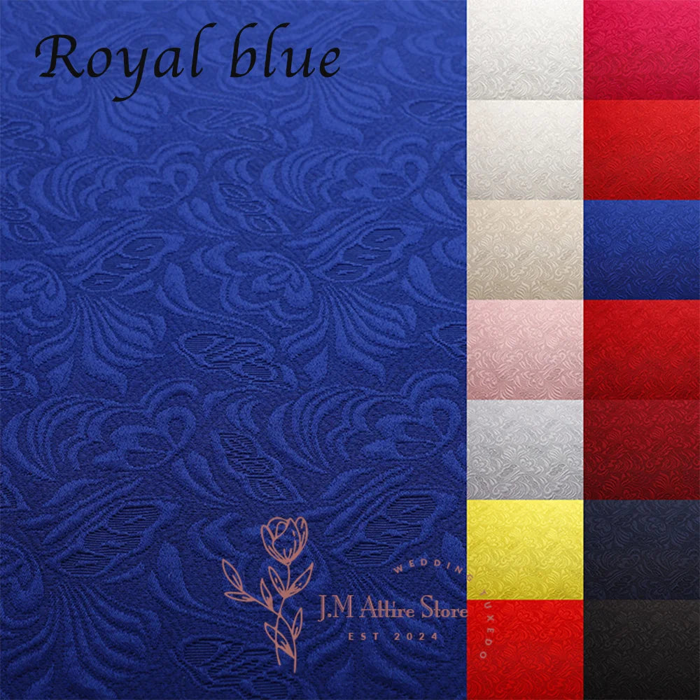 Formal Men's Suits 2 Pieces Blazer Pants Black Jacquard Set for Wedding Dinner Dating Ceremony Banquet Luxury Custom Tuxedo  