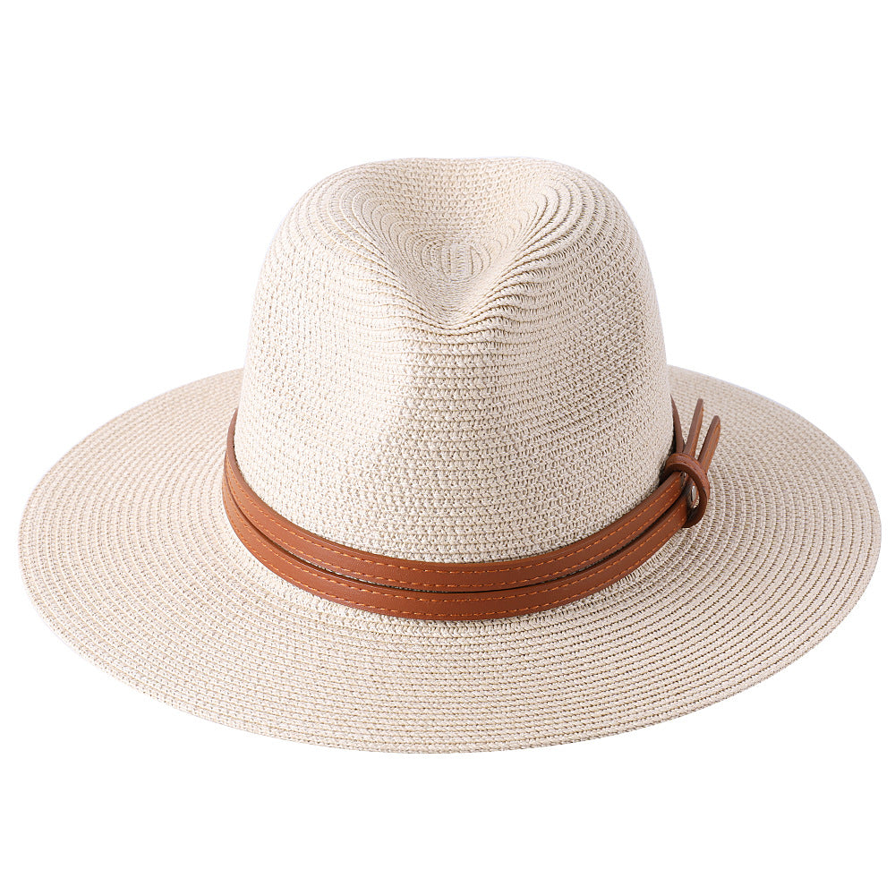 Sun Protection Hats & Caps Panama Straw Fedora — Natural | KIMLUD