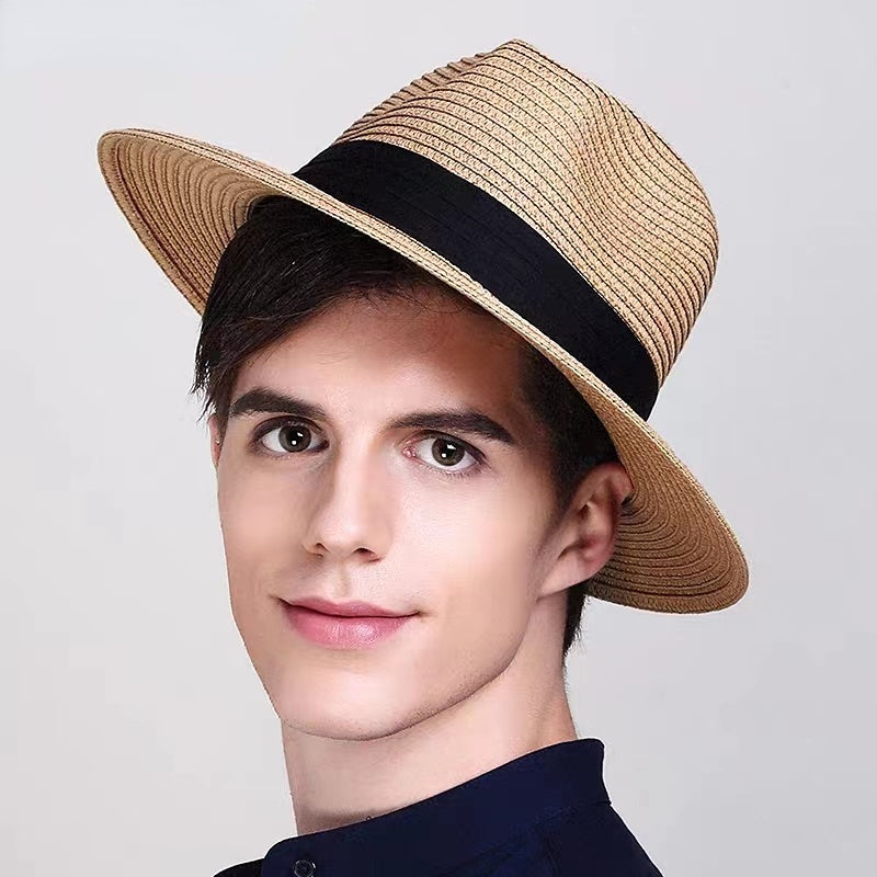 Sun Protection Hats & Caps Panama Straw Fedora — Natural | KIMLUD