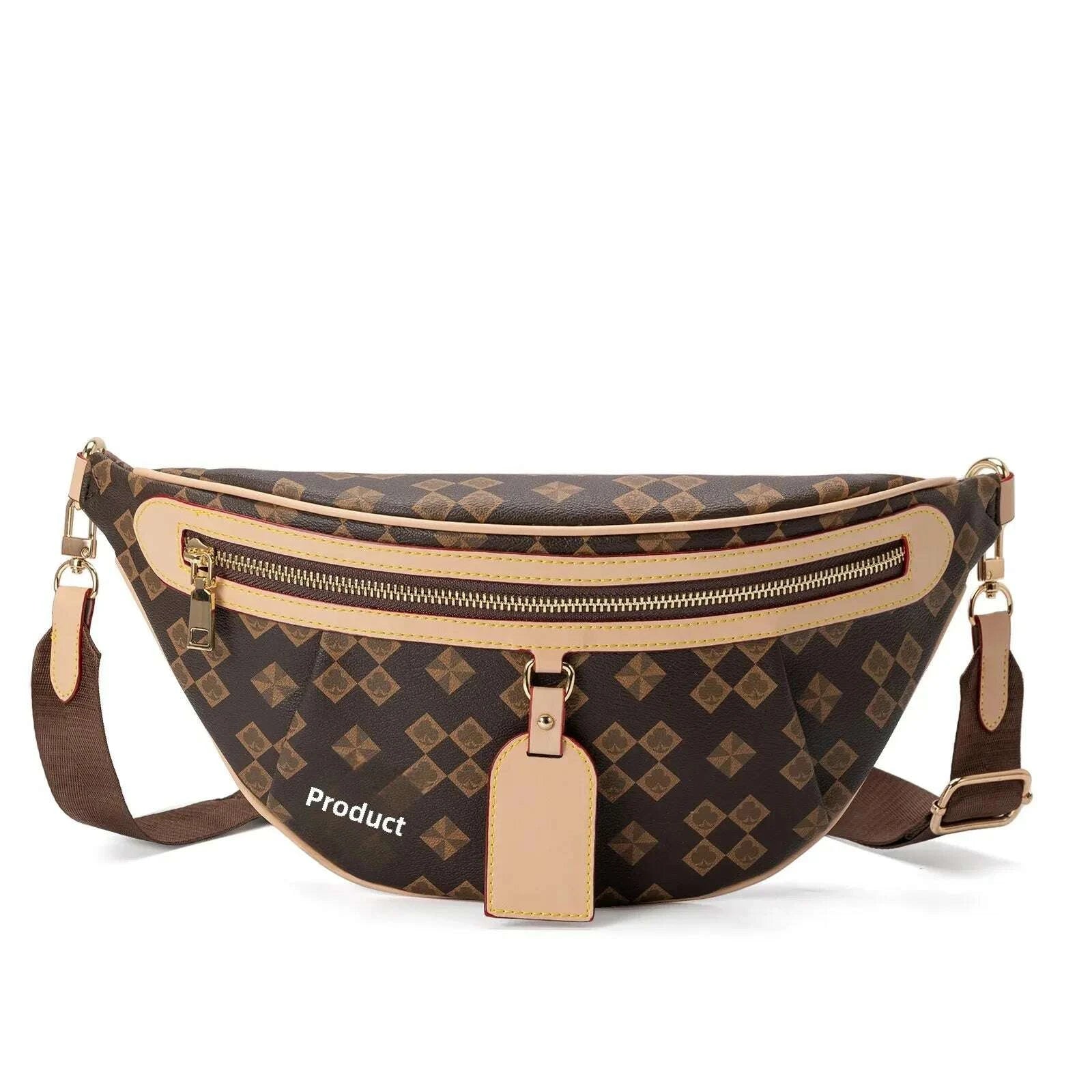 KIMLUD, Vintage Four-Leaf Clover Windmill Diamond Pattern Women's Crossbody Chest Bag Outdoor Sports Travel Cycling Sling Bag, KIMLUD Womens Clothes