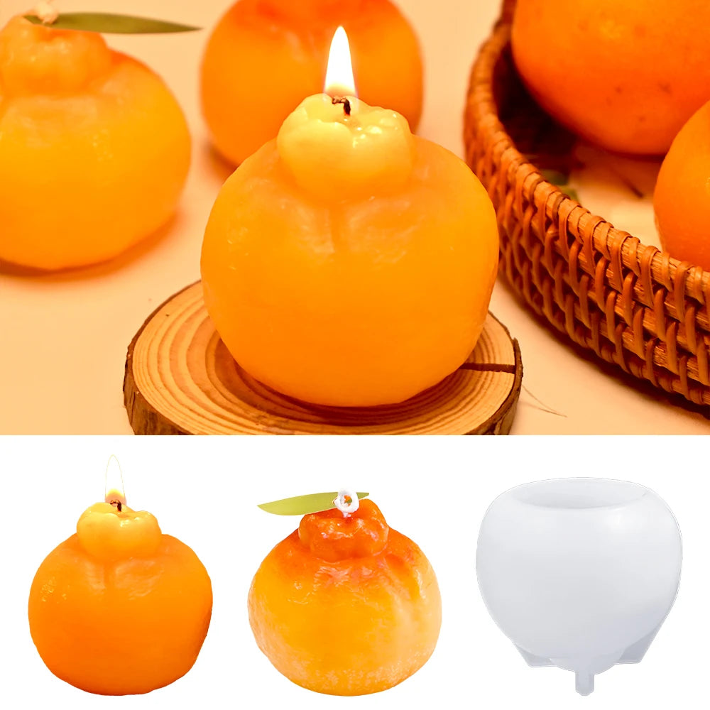 KIMLUD, S0164 Creative 3D Orange Silicone Candle Mold Simulated Fruit Moldes Para Velas for Aromatherapy Candle Making, KIMLUD Womens Clothes