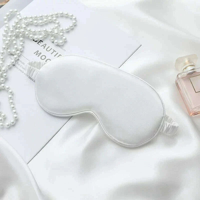 Soft Silk Sleep Mask Eye Masks for Sleep, 100% Blackout, Zero Eye Pressure, Blindfold with Adjustable Strap, Travel Eye Covers