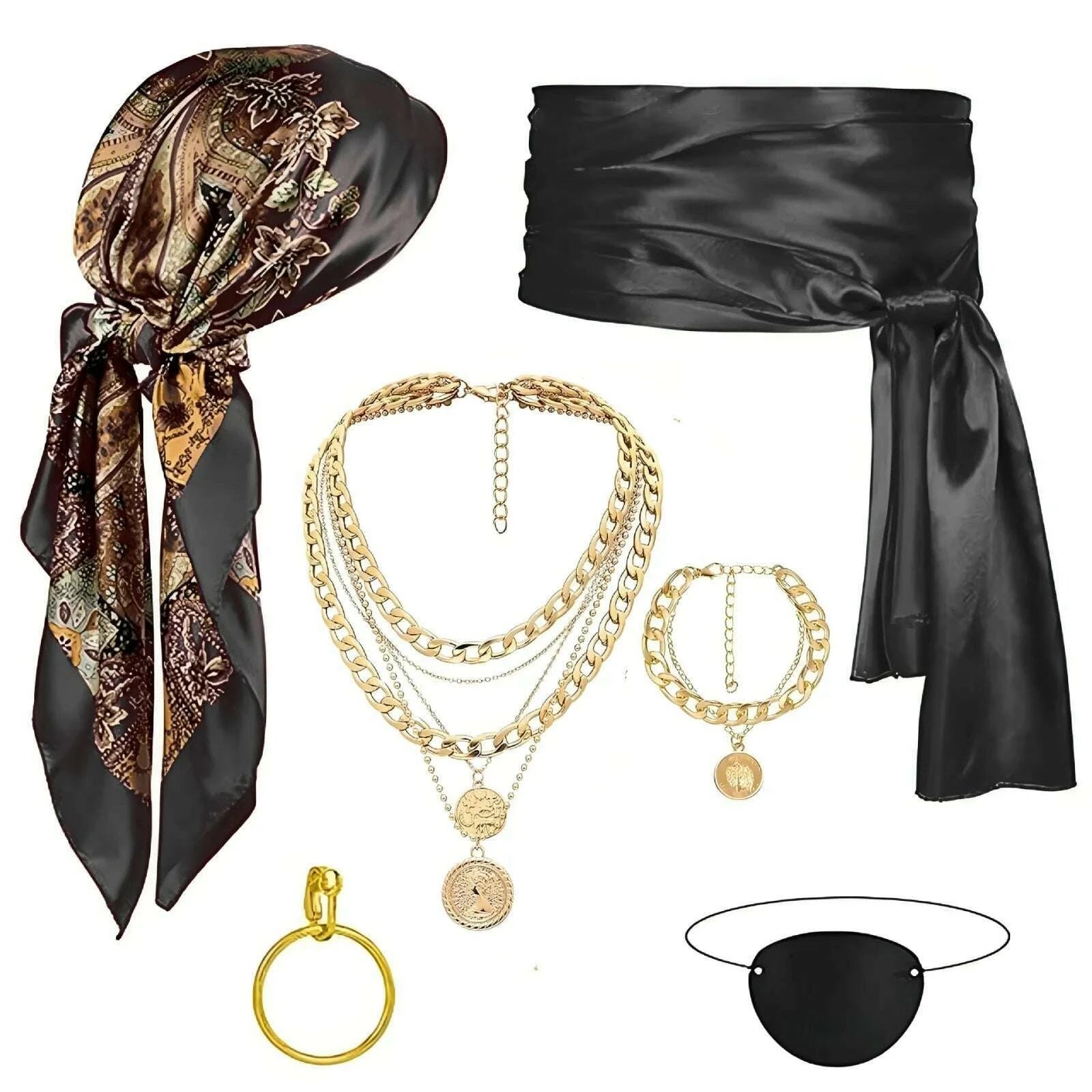 6pcs-halloween-pirate-cosplay-accessory-set---headscarf-waist-belt-necklace-eye-mask-redblack-ideal-for-halloween-partieskimlud-womens-fashion-34619233