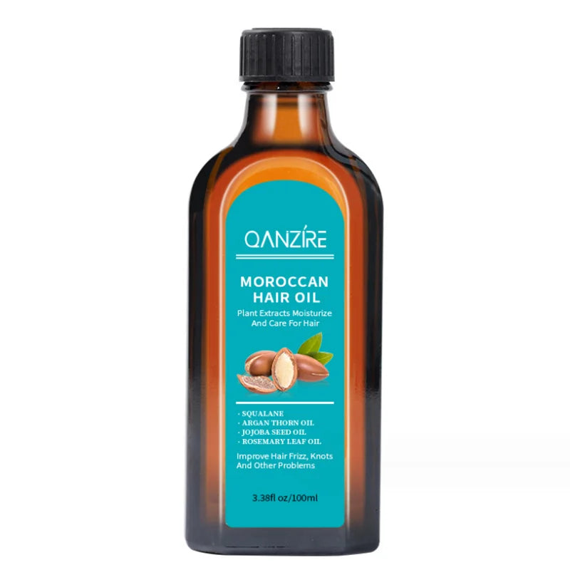 100ml Plant Morocco Argan Oil No-wash Hair Care Scalp Essential Oil For Repairing Dry Damage Hair Treatment - KIMLUD