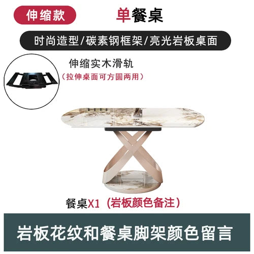Nordic Extension Dining Table Oval Living Organiser Chair Dining Table Modern 6 Seater Muebles Para El Hogar Kitchen Furniture