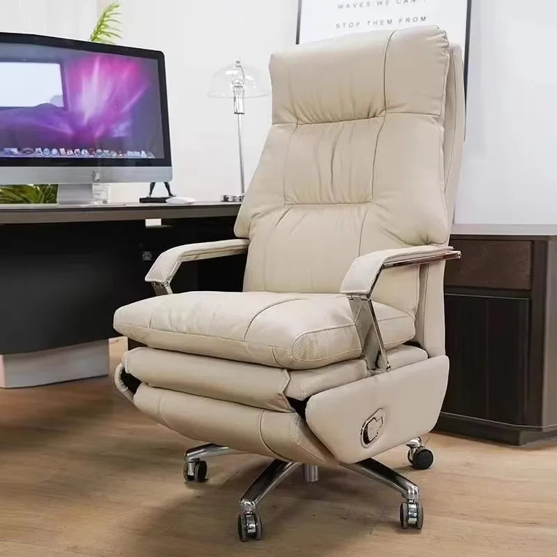 Nordic Ergonomic Office Chair Armrest — Orange | KIMLUD