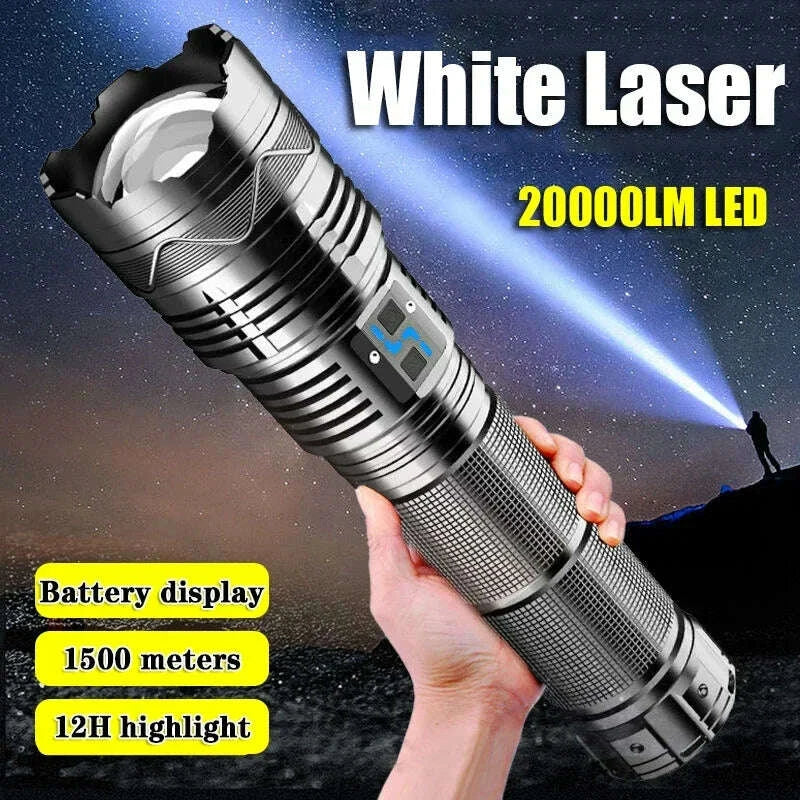 high-power-white-laser-flashlight-super-bright-led-spotlight-long-range-torch-zoom-emergency-outdoor-with-battery-indicatorkimludkimlud-35562546