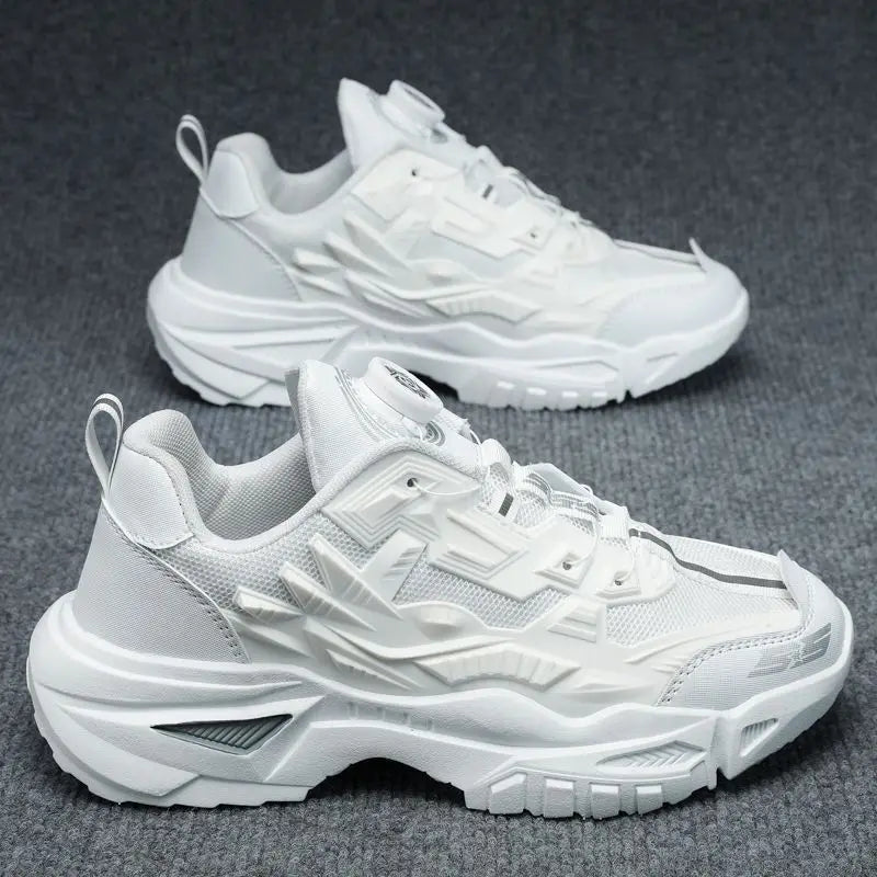 Men's Sports Shoes Hot Sale Of The Season Autumn Thick Bottom Casual Dad Shoes Hong Kong Style Breathable Mesh Upper Rubber O...