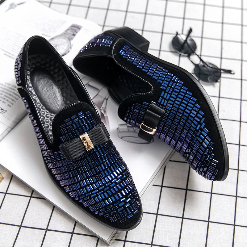 Soft Cow Suede Lux Solid Loafers — Silver | KIMLUD