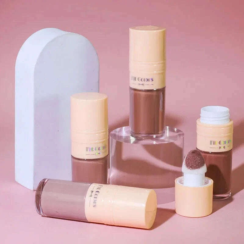 KIMLUD, 14 Colors Matte Liquid Blush Contour Highlighter Waterproof Long Lasting Sponge Brush Head High Pigment Blusher Brighten Bronzer, KIMLUD Womens Clothes