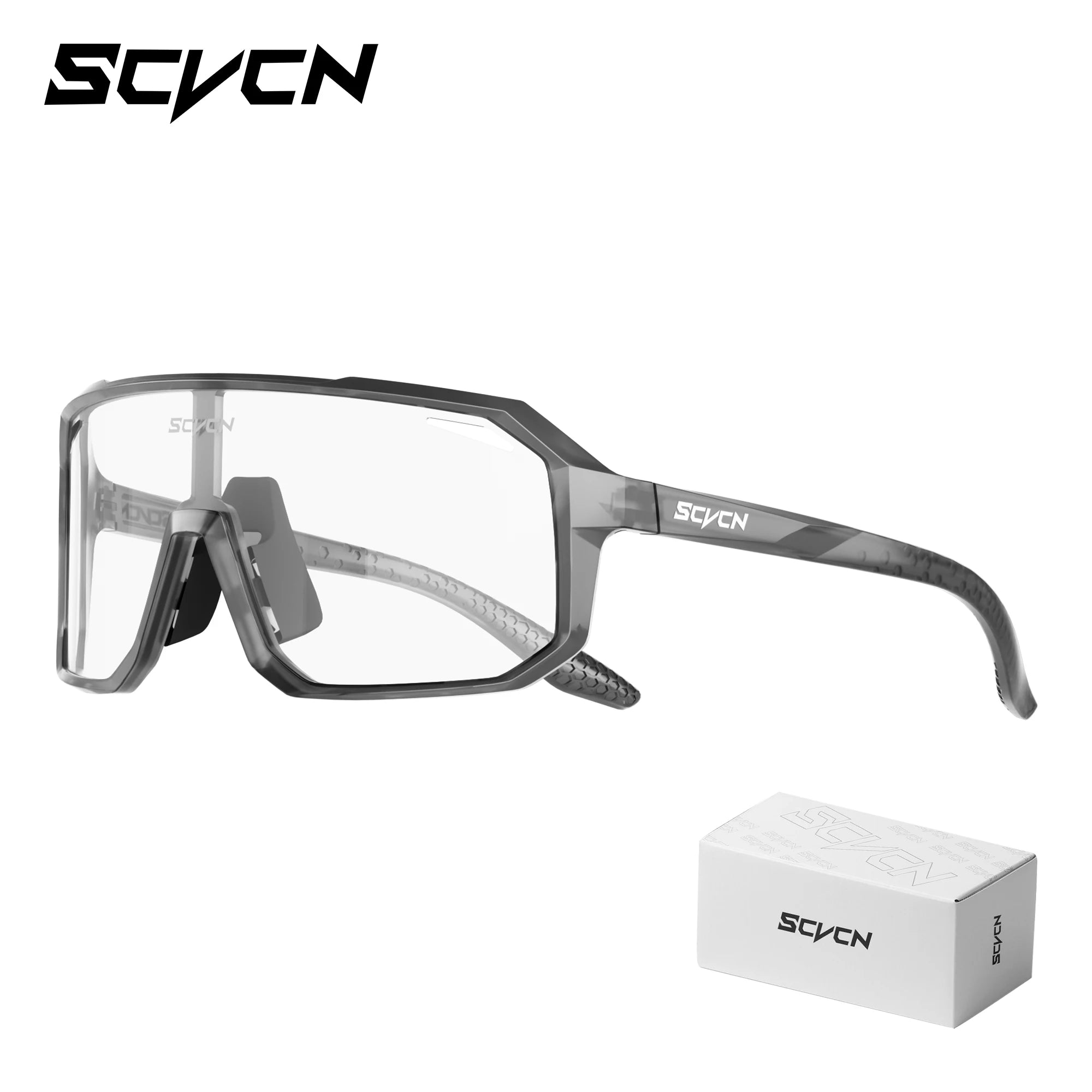 SCVCN New Riding Cycling Sunglasses Outdoor Sports Running Goggles Men's Mtb Bicycle Glasses Women Cycling Eyewear 1 Lens
