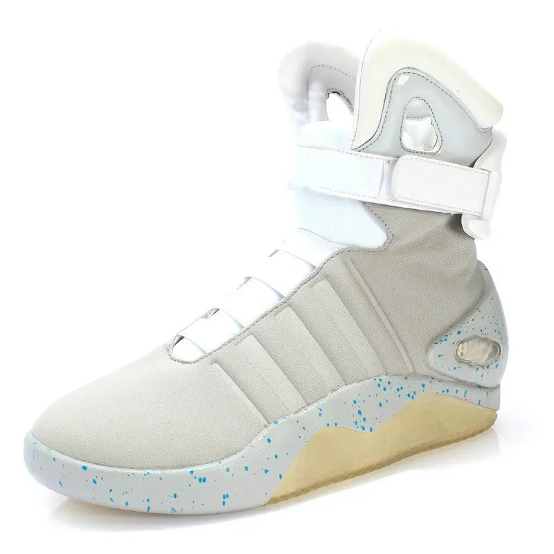 Children Basketball Shoes USB LED Luminous Casual Black | KIMLUD
