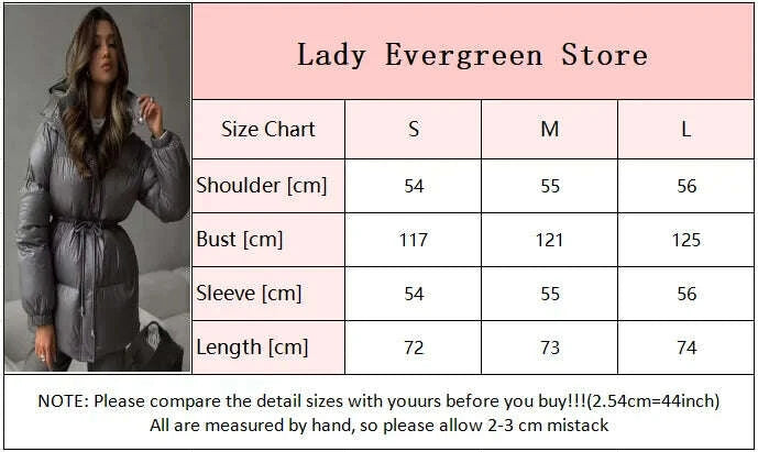 KIMLUD, Women Solid Thicken Cotton Jackets Casual Stand Collar Zipper Long Sleeves Lace Up Detachable Hat Coat Winter Lady Warm Outwear, KIMLUD Womens Clothes