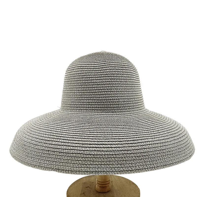 Straw Sun Hat Hepburn Foldable — Rose Red | KIMLUD
