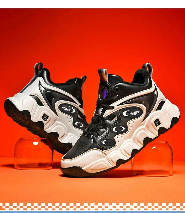 KIMLUD, Trendy Men Shoes High Top Men Basketball Shoes Wear-resisting Non-slip Casual Sports Shoes Man Outdoor Fitness Training Sneakers, KIMLUD Womens Clothes