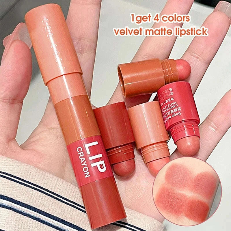 4-color-matte-velvet-mist-lipstick1pc-waterproof-non-stick-cup-long-lasting-wear-lipstick-for-women-kimlud-kimlud-33921633