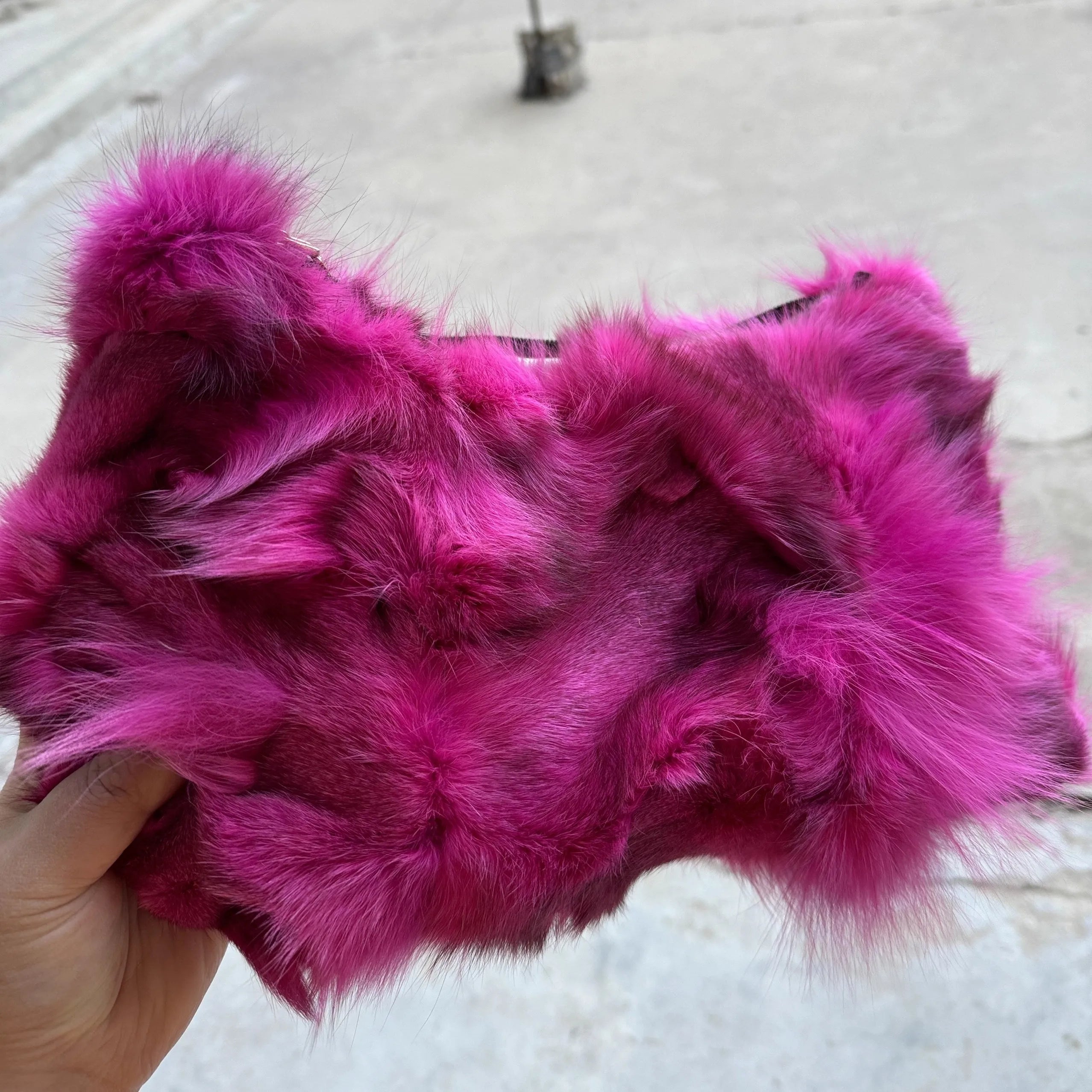 Winter Fox Fur Bag Women's Bag Fashion Handbag Ladies Bags Purses Women Shoulder Bag Real Silver Fox Fur Messenger Bags