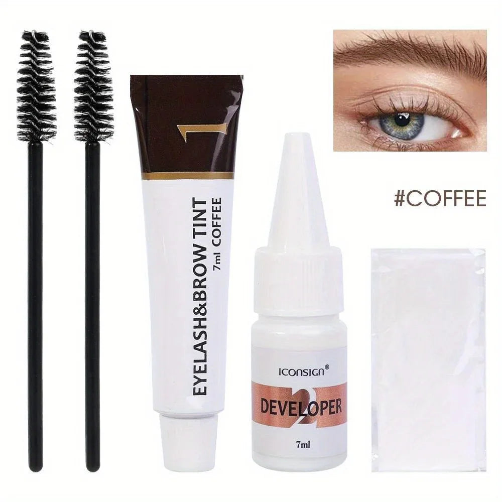 Eyelash And Eyebrow Tinting Kit – Two-In-One – Cream | KIMLUD