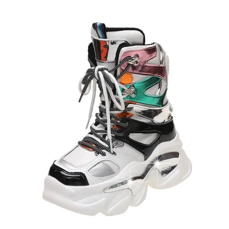 Ankle Boots – High Platform – Leather | KIMLUD