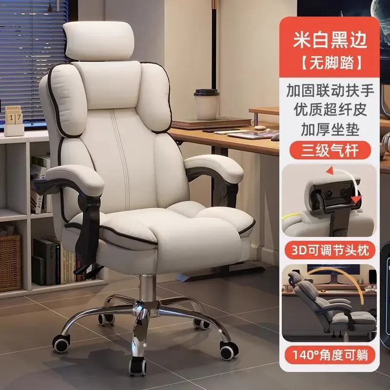 Stainless-Steel Office Chair Ergonomic With Adjustable Back — Gray | KIMLUD