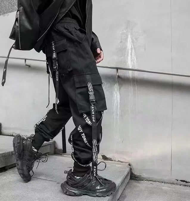 China-Chic functional style overalls for men in autumn and winter loose hip-hop fashion brand ins leggings halon pants cargo pan