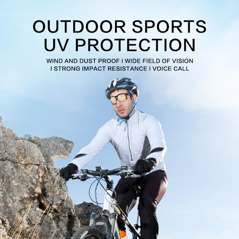 New M9pro Intelligent Bluetooth Glasses AI Translation Sports Cycling Fishing Polarized Multi functional Sunglasses Built in Cyc