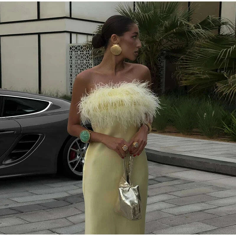 womens-feather-strapless-dress-fashionable-sleeveless-backless-satin-high-waisted-dresses-2026-party-banquet-womens-gownkimludkimlud-35569251