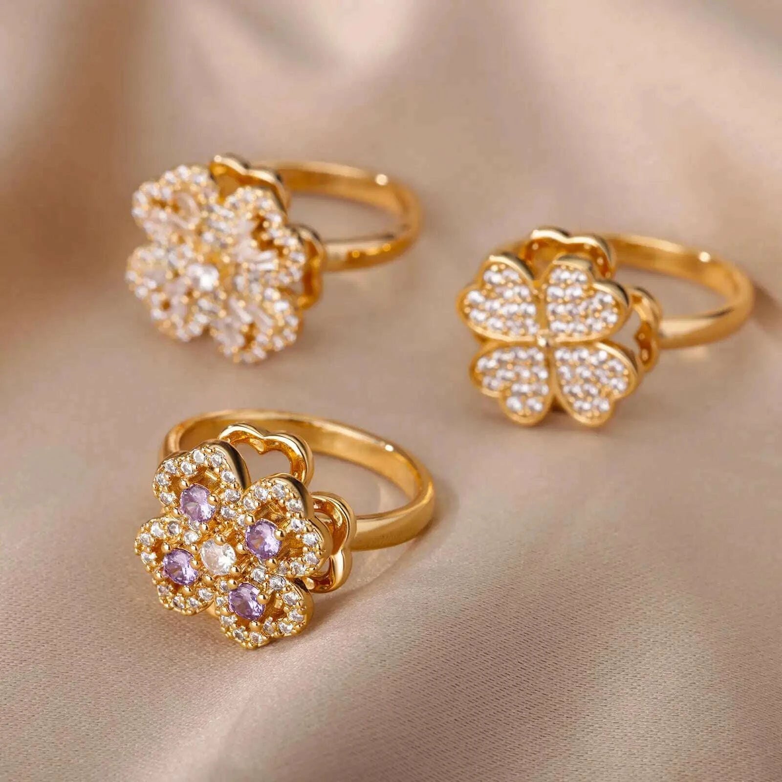 spinner-zircon-heart-four-leaf-clover-rings-for-women-stainless-steel-anti-stress-anxiety-fidget-ring-jewelry-christmas-gift-kimlud-kimlud-33913791