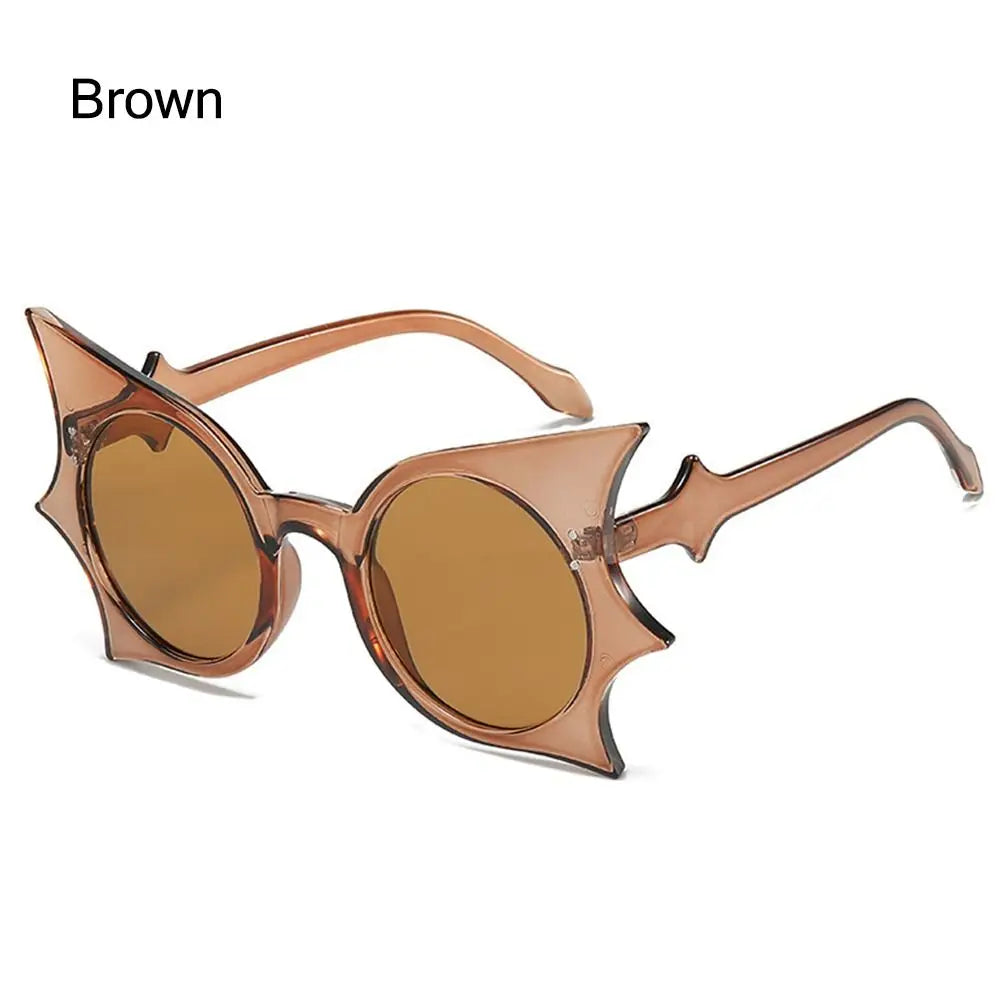 Rimless Bat Shaped Sunglasses UV 400 Protection — Multicolor | KIMLUD