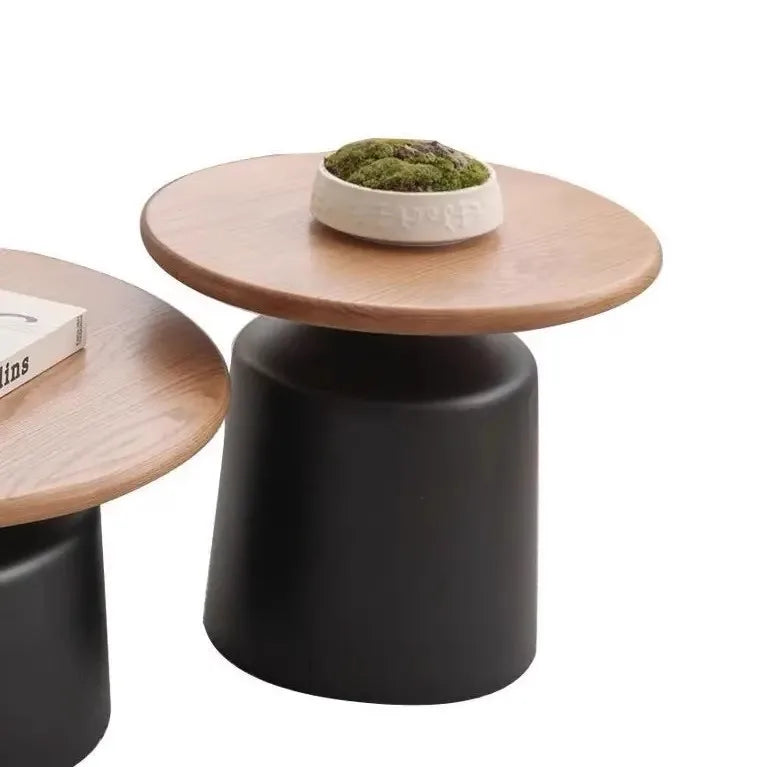 Nordic Wood Coffee Table With Storage — Natural Oak | KIMLUD