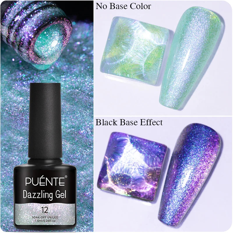 Reflective Glitter Gel Nail Polish Multidimensional Holographic Sparkle, UV-Curable Finish — Pink Lilac | KIMLUD