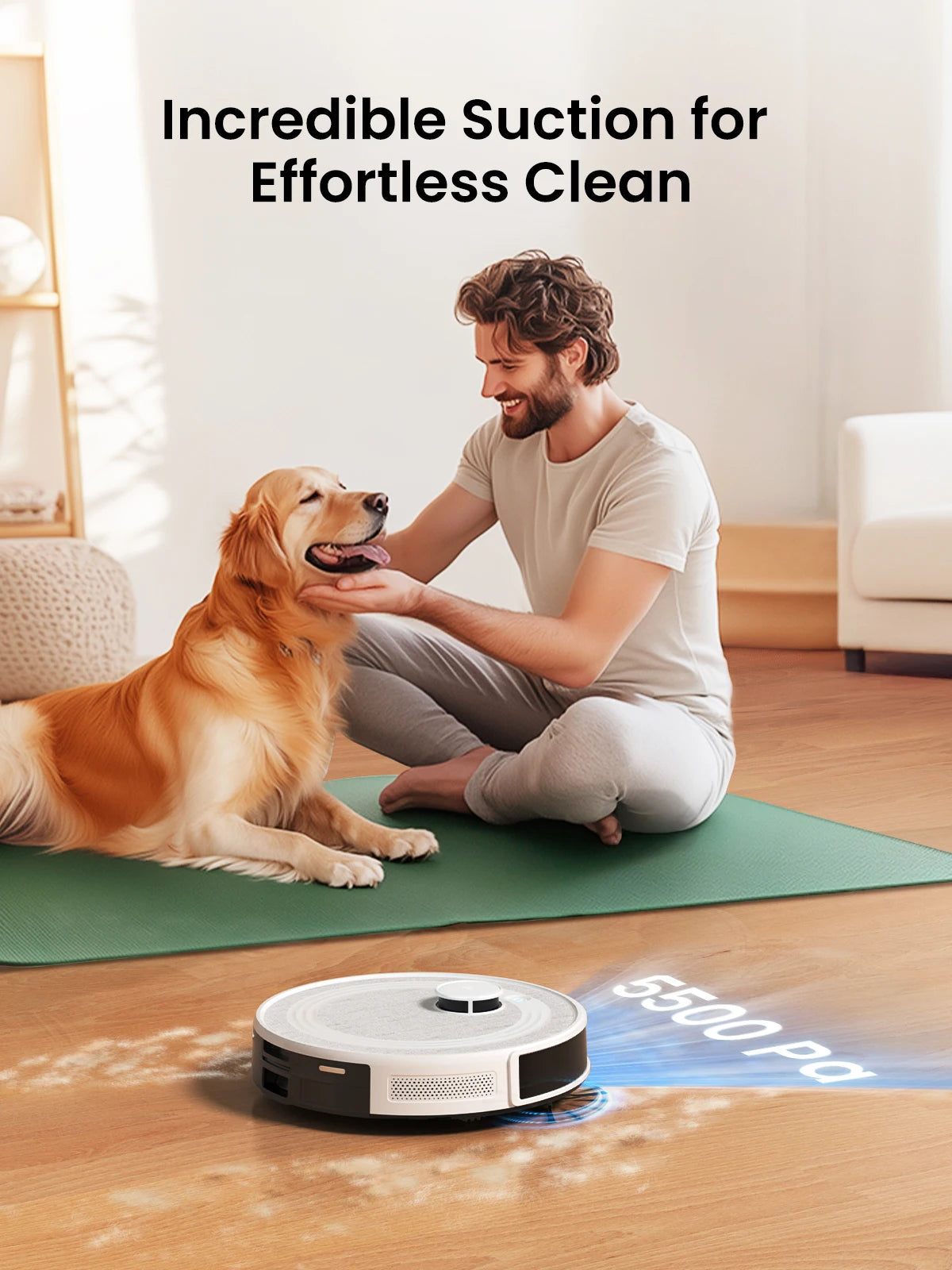Lefant M2 Pro LDS Robot Vacuum and Mop Combo, 6000Pa Suction, Smart Mapping,60 Days Hands off Cleaning Vacuum
