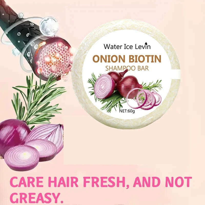 onion-and-biotin-shampoo-soap---60g-suitable-for-all-hair-types-moisturizing-and-smoothing-rich-in-rosemary-extractkimlud-womens-fashion-34609380