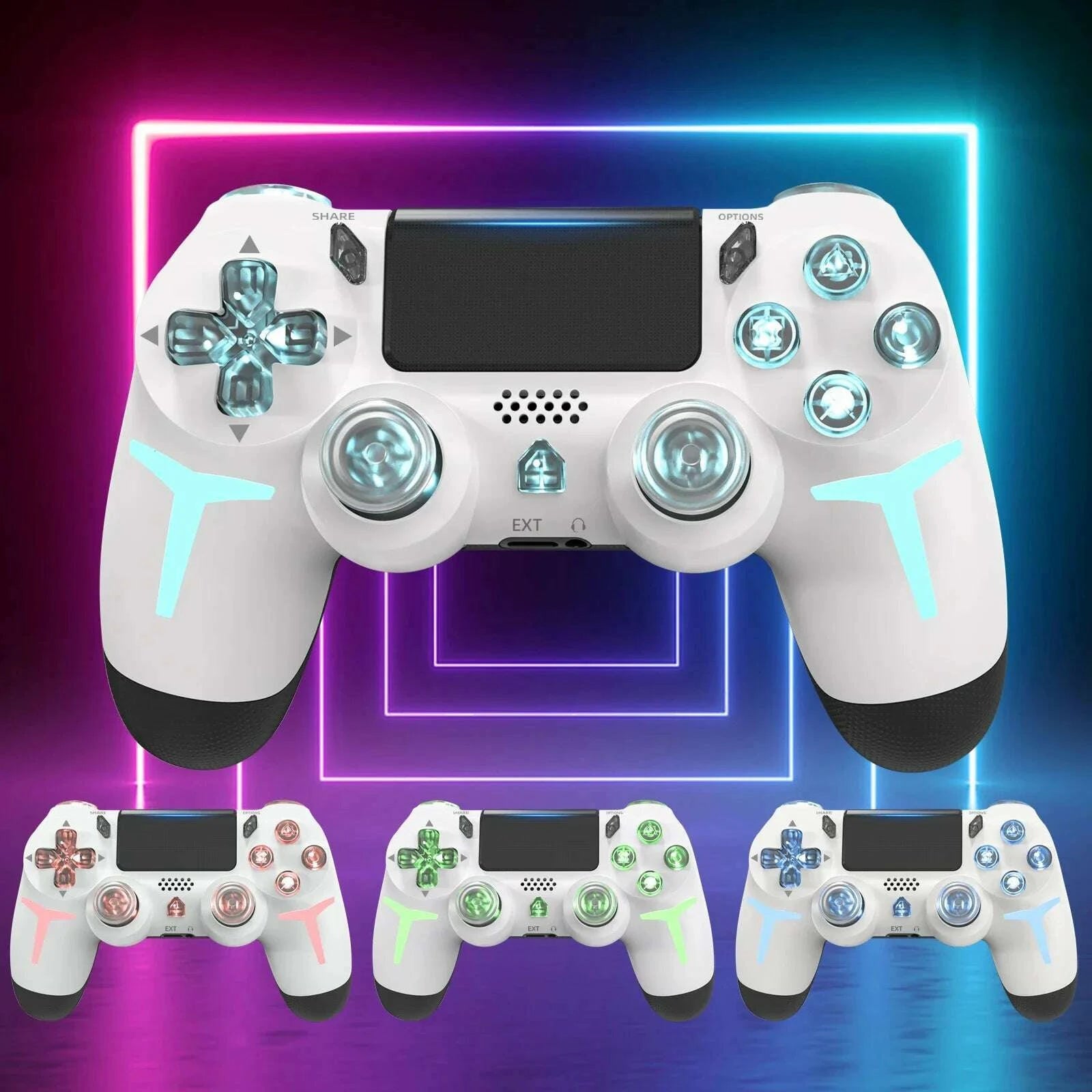 gaminja-rgb-light-wireless-game-controller-for-ps4-ps3-console-computer-pc-led-bluetooth-gamepad-6-axis-gyroscope-dual-vibrationkimlud-womens-fashion-34626590