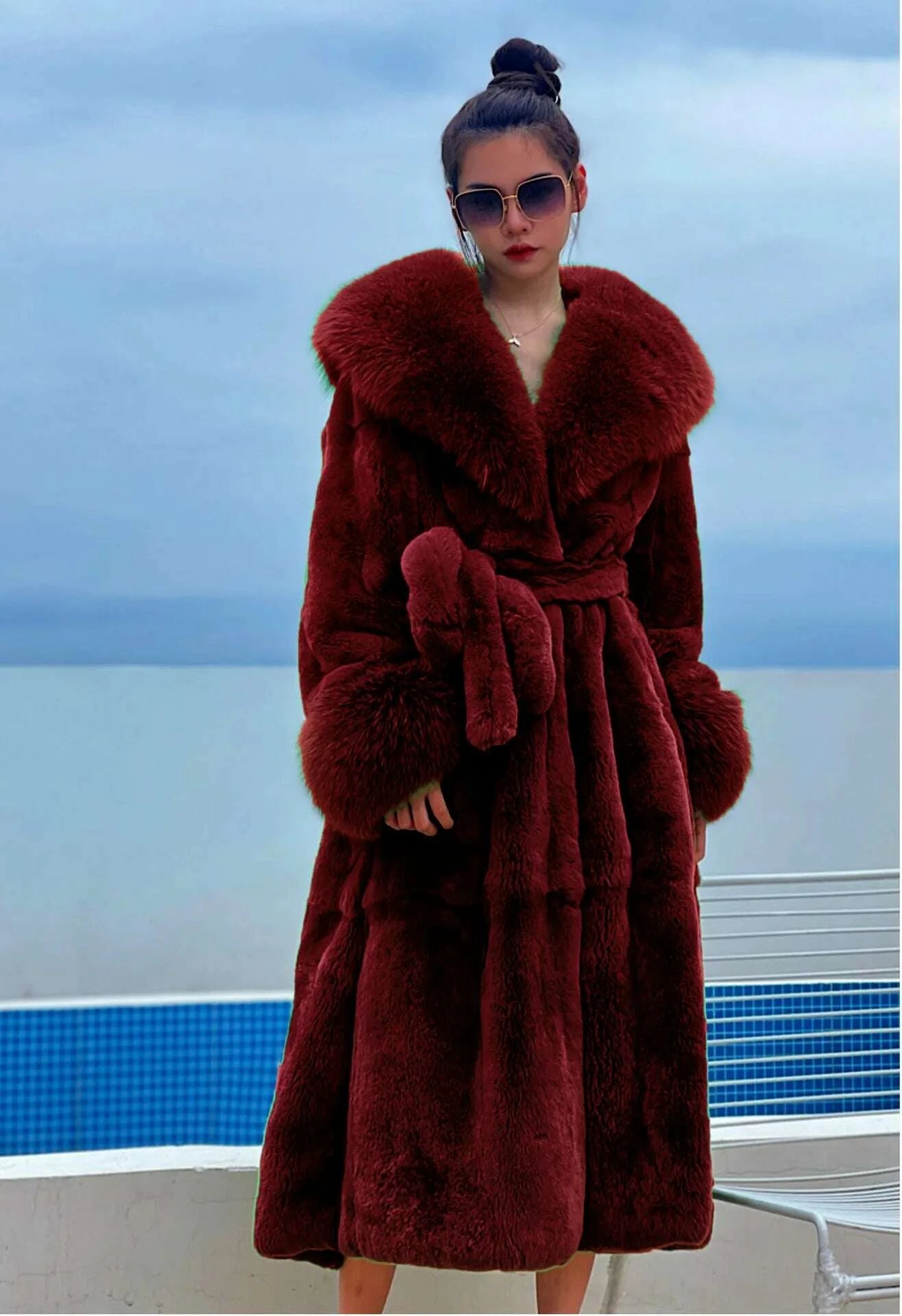 KIMLUD, 2024 Long Mink Coats Women Fur Coats Winter Outwear Faux Fur Jacket Female Long Sleeve Ladies Casual Oversize Fur Coat Parkas, KIMLUD Womens Clothes